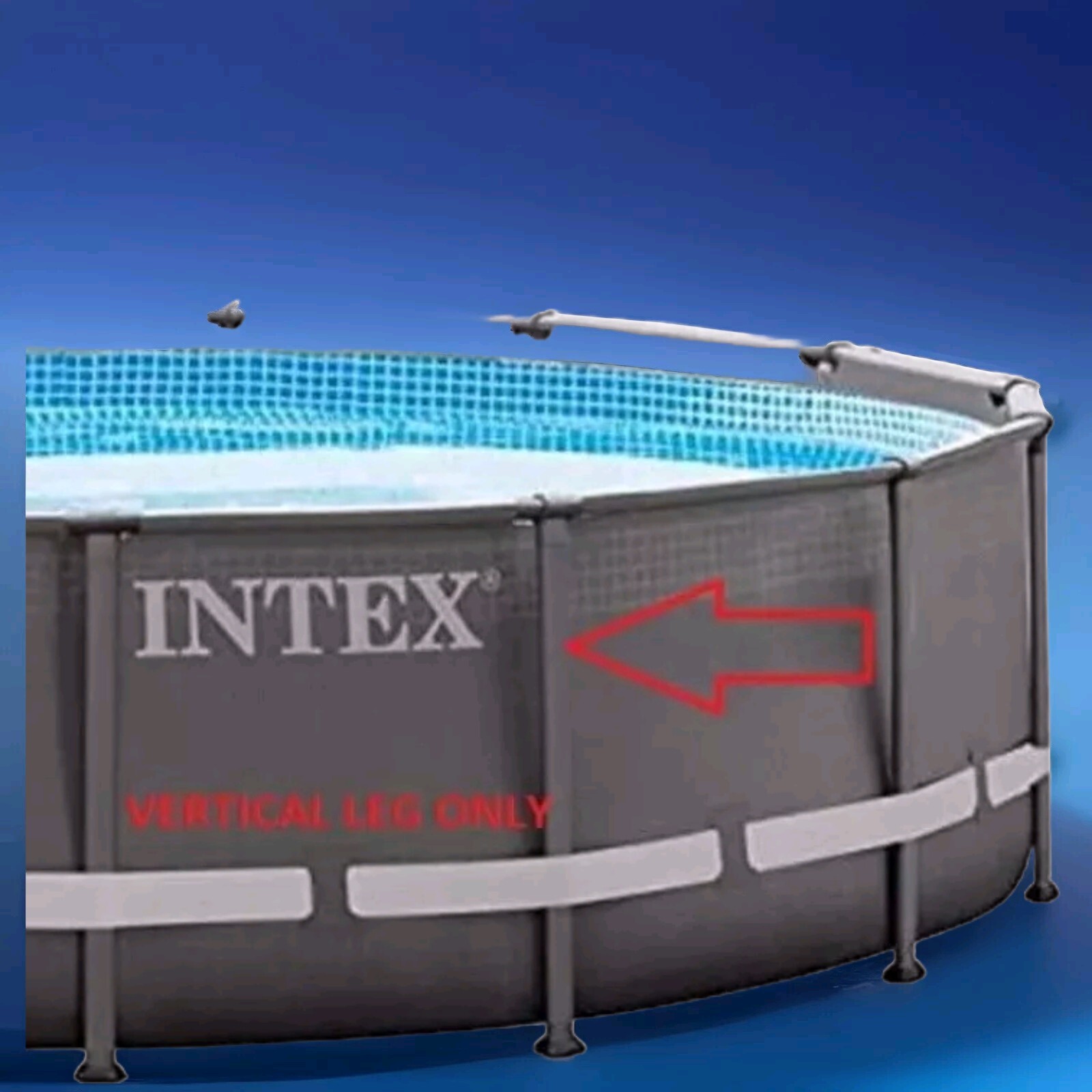 INTEX Vertical Leg Part for 48" deep Round Steel Ultra XTR Frame Pool 16' - 24' gallery