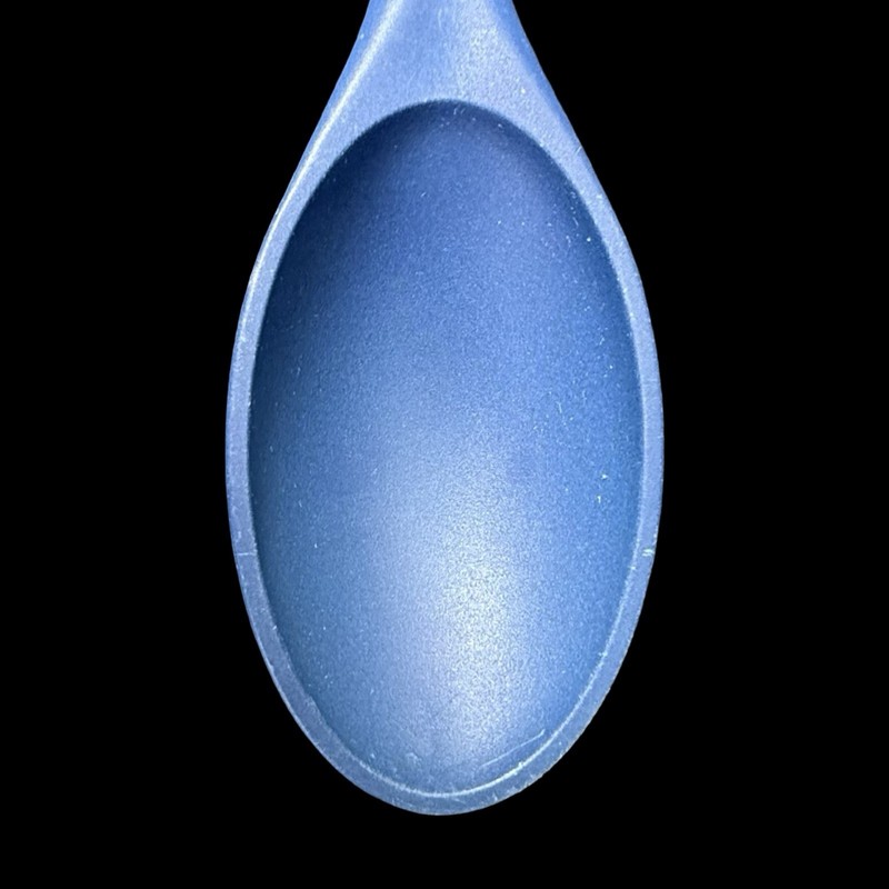 Blue Cooking Spoon Solid Plain Kitchen Utensil Single Item Durable Handle gallery