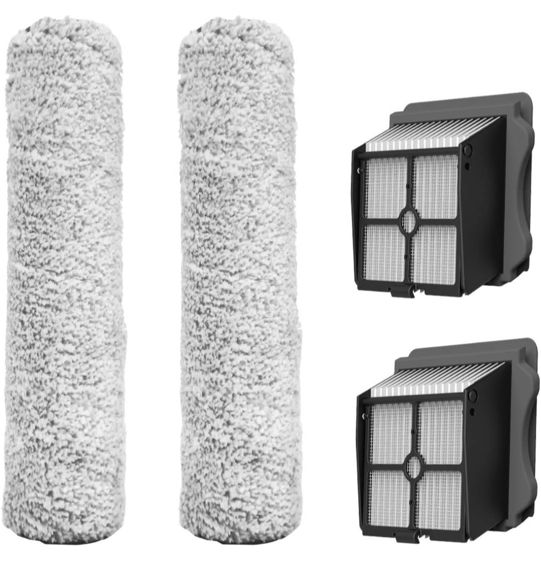 Tineco Replacement 2 HEPA Assembly & 2 Brush Roller Set, Only for iFLOOR 3... gallery