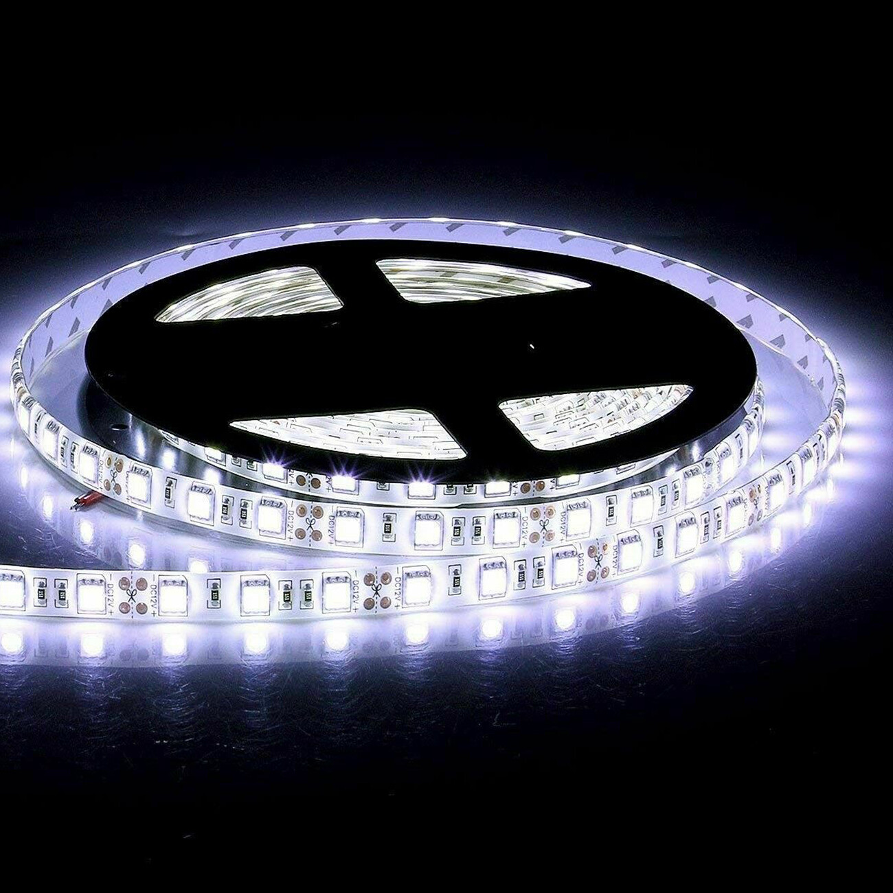 5M 3528 LED Strip Light 300 LEDs Super Bright 7000K Cool White Waterproof IP65 gallery