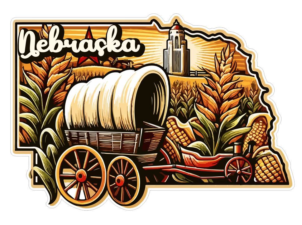 Nebraska Sticker Stickers A254 gallery