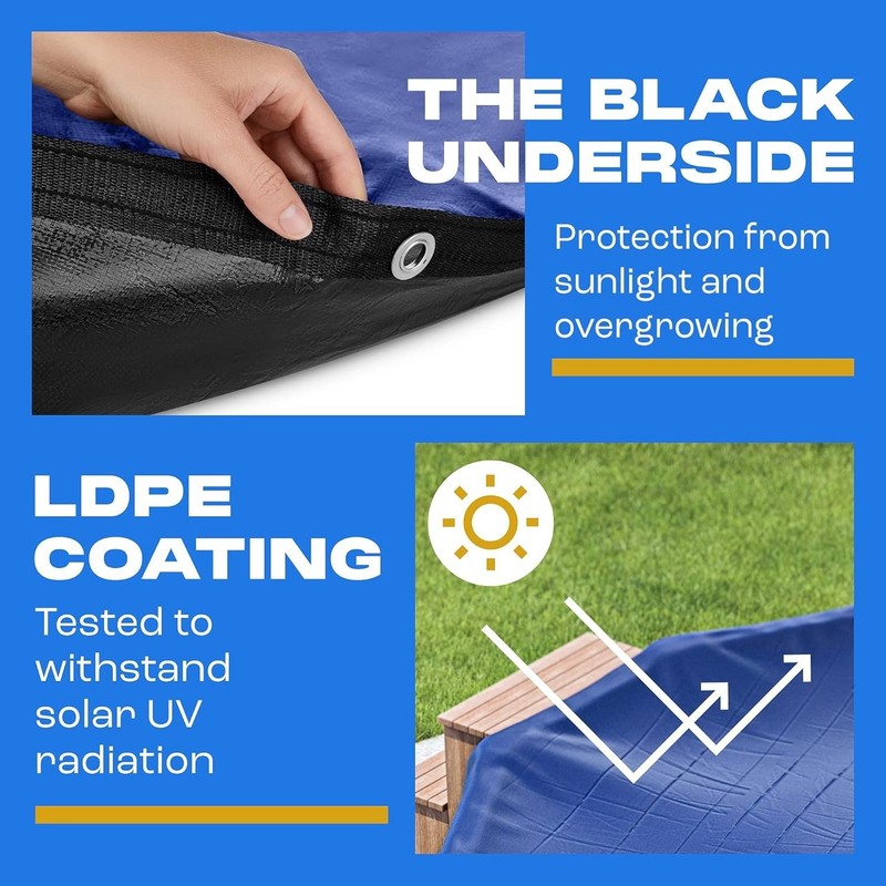 Sapphire Series 21 Ft Round Winter Pool Cover - Extra Thick & UV Resistant gallery