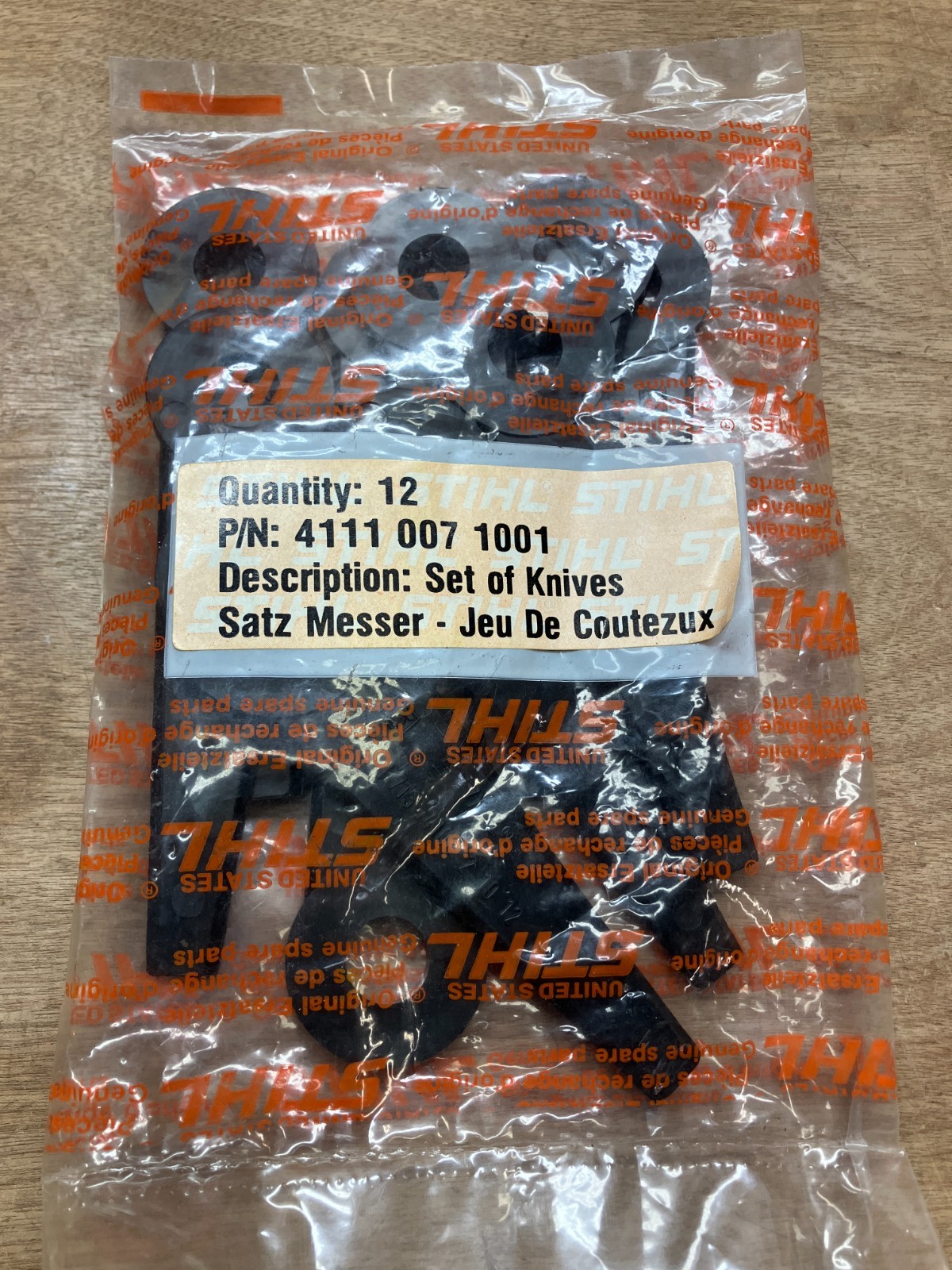 Stihl 12 Pack Thermo-Plastic Polycut Trimmer Blades 4111 007 1001 OEM gallery