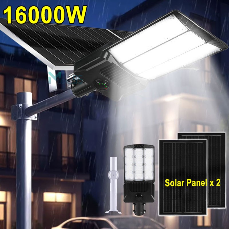 LED 80000000LM Commercial Solar Street Light Outdoor Dusk to Dawn Road Area Lamp gallery