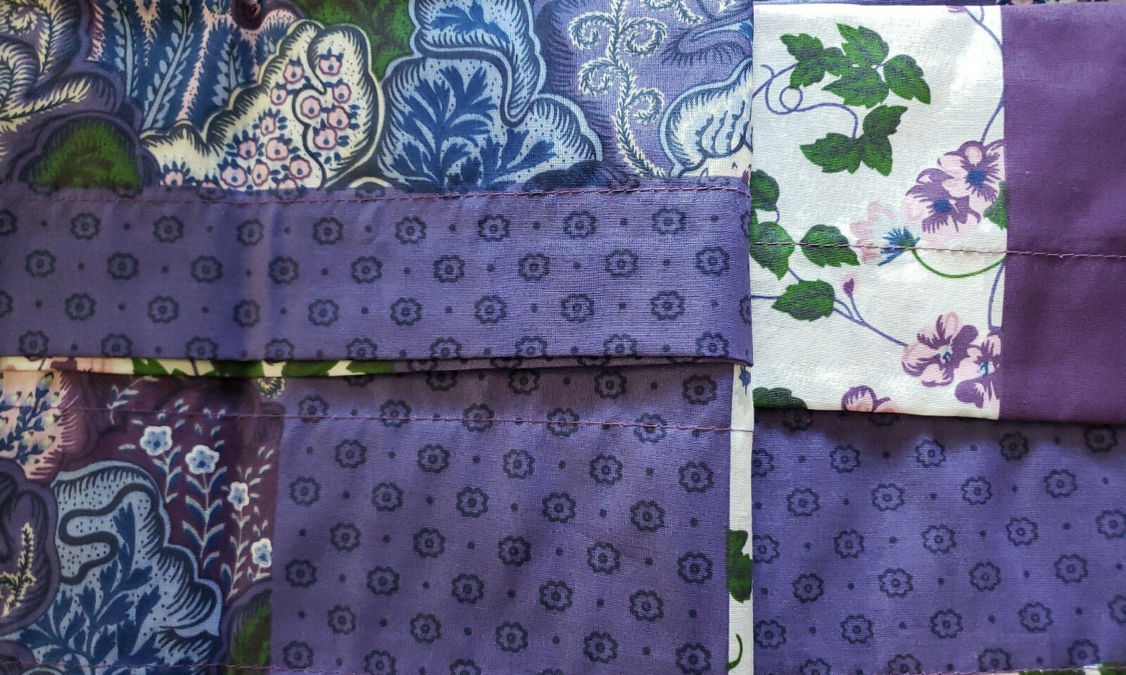 Caledonia ~ Purple Floral ~ Window Valance ~ Patchwork Design ~ Polyester/Cotton gallery