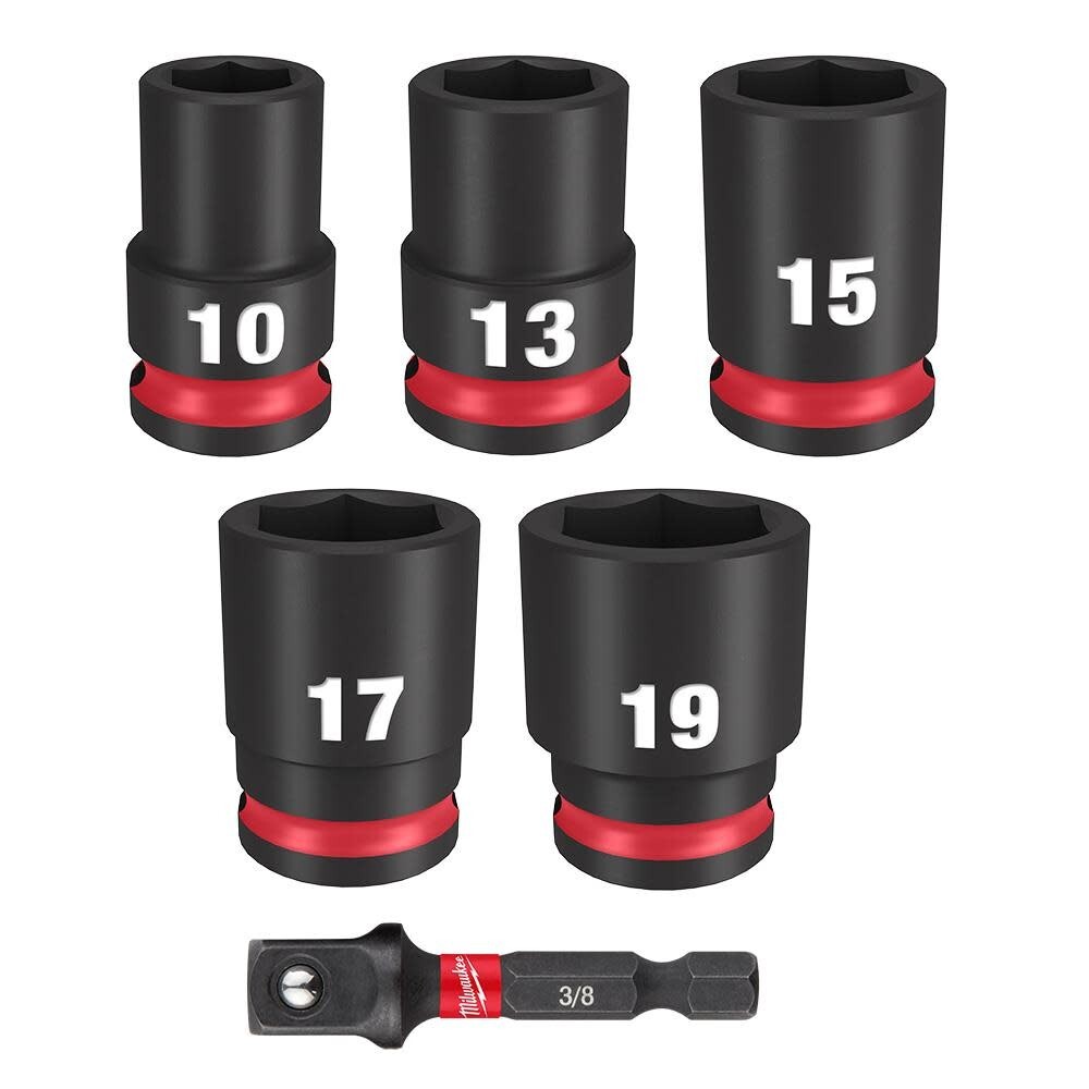 3/8 in Drive Impact Socket Set, Metric, 6 Pcs 49-66-7036 gallery