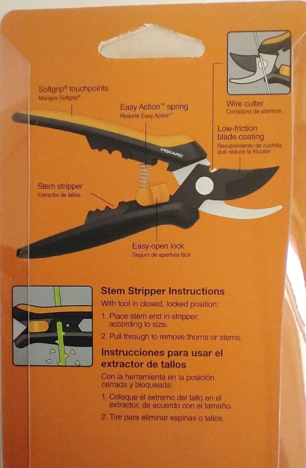FISKARS Floral Pruner - Steel Blade - Stem Stripper - Easy Open Lock - Lot of 2 gallery