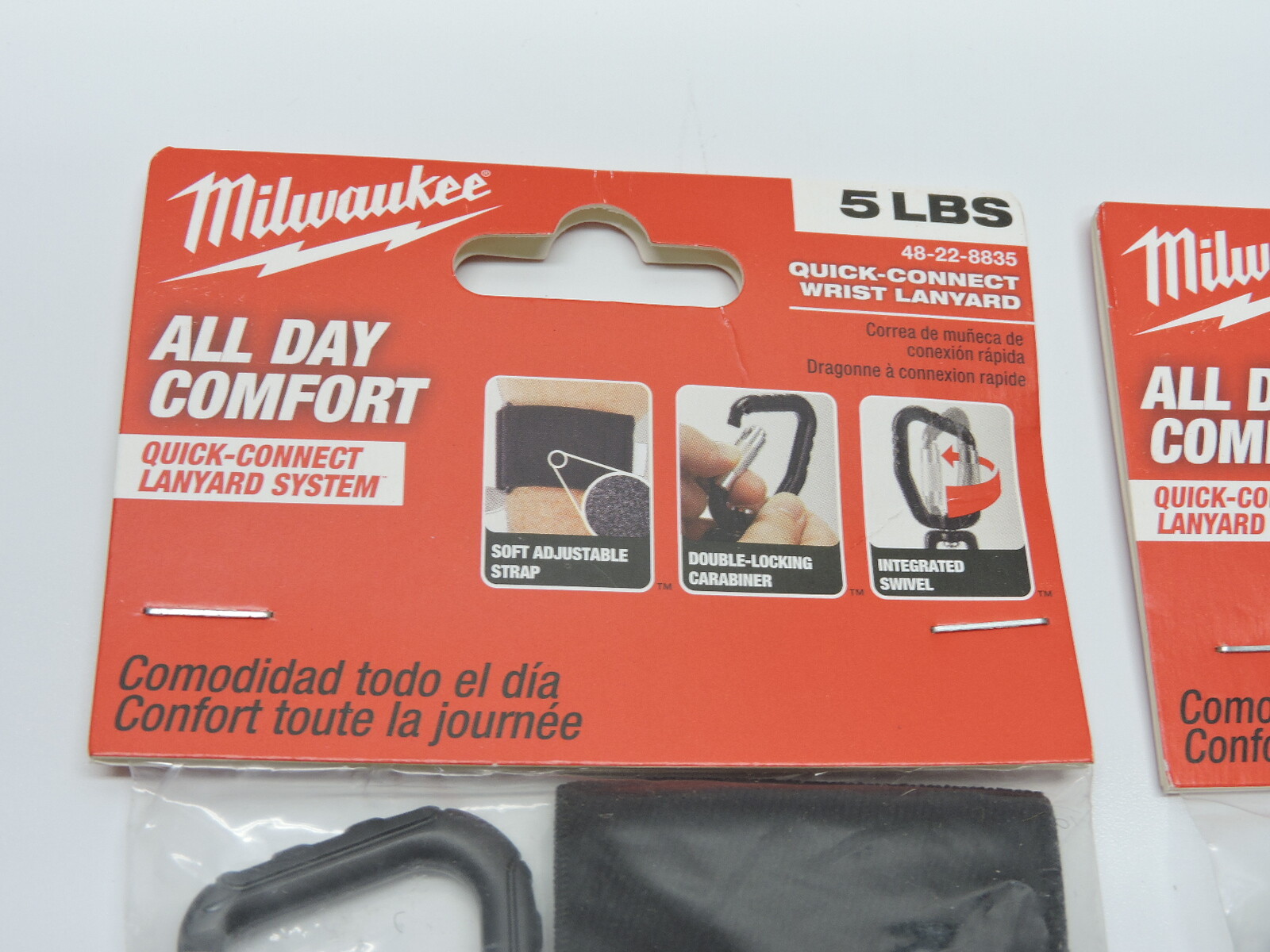 (2 Pack) Milwaukee Quick-Connect Wrist Lanyard 5LBS 48-22-8835 GENUINE OEM - NEW gallery