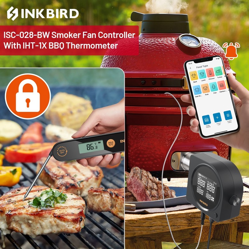 INKBIRD Automatic Smoker Fan Controller WiFi BBQ Meat Thermometer Cooking Tools gallery