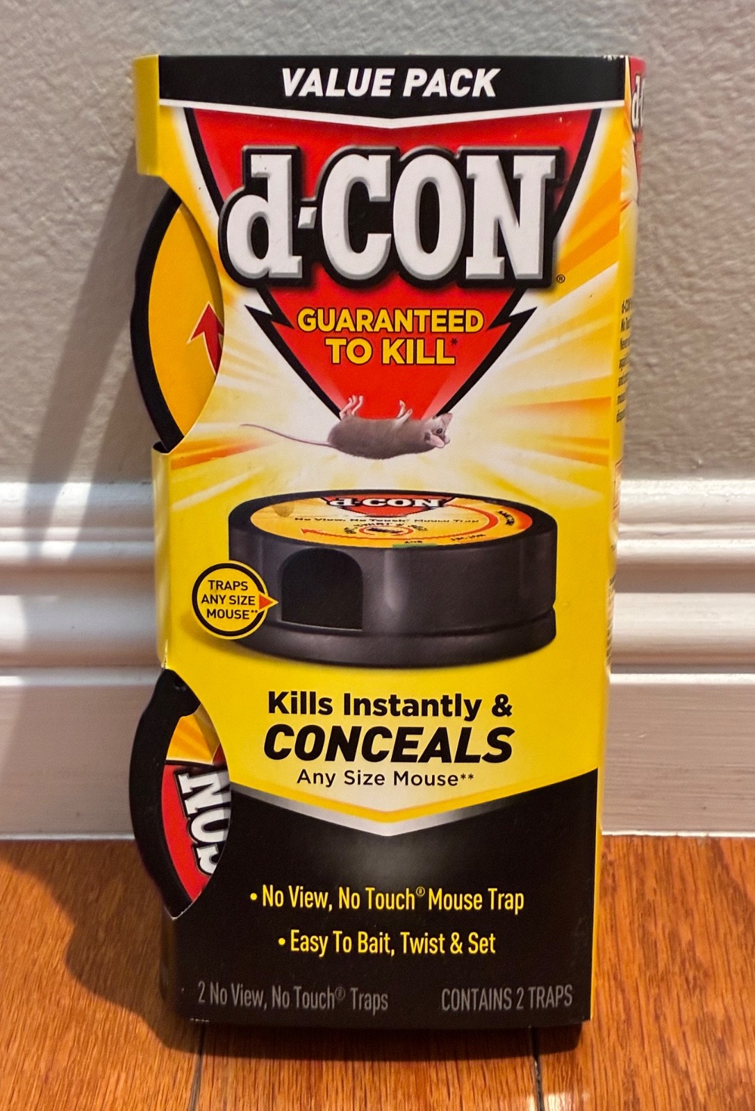 d-CON No View No Touch Covered Mouse Trap 2-Pack | Child & Pet Safe | NEW gallery