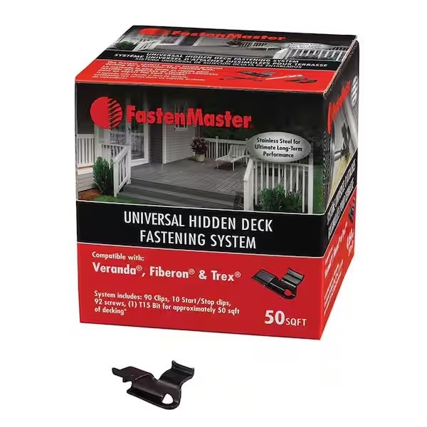 FastenMaster Universal Hidden Deck Fastening System - Clips/Screws for 50 Sq.Ft gallery