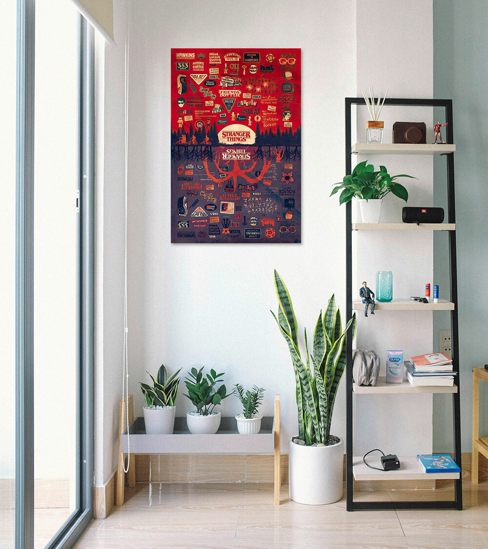 Stranger Things - TV Show Poster / Print (The Upside Down - Infographic) gallery