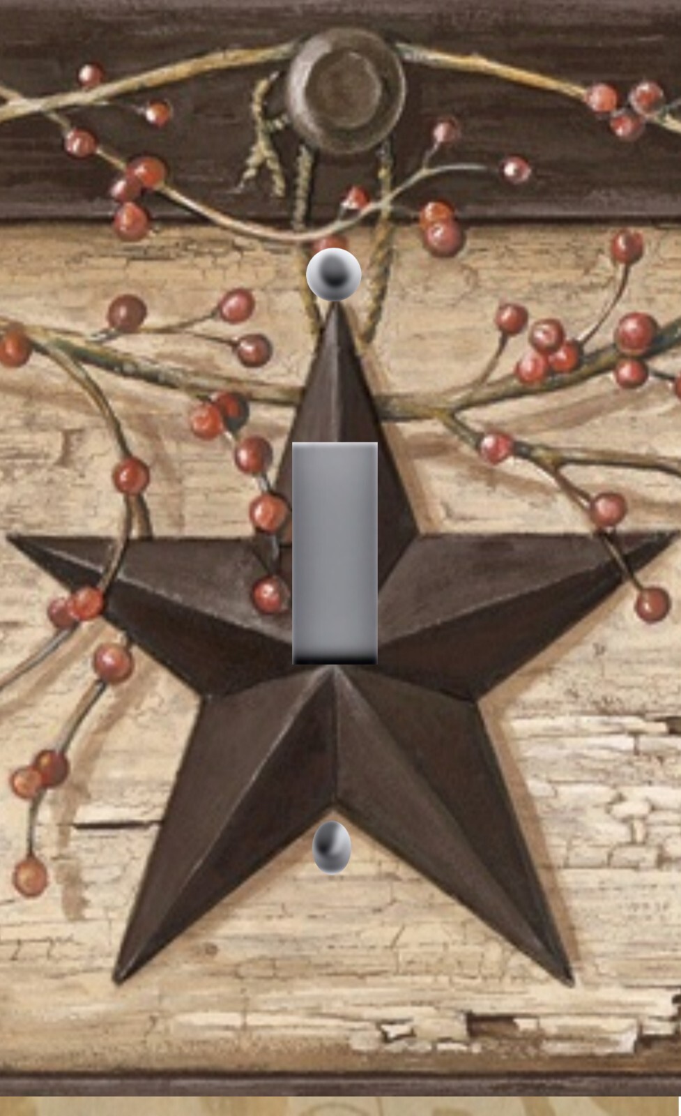Light Switch Plate Cover RUSTIC COUNTRY BARN STAR PRIMITIVE Wall Plate Covers gallery