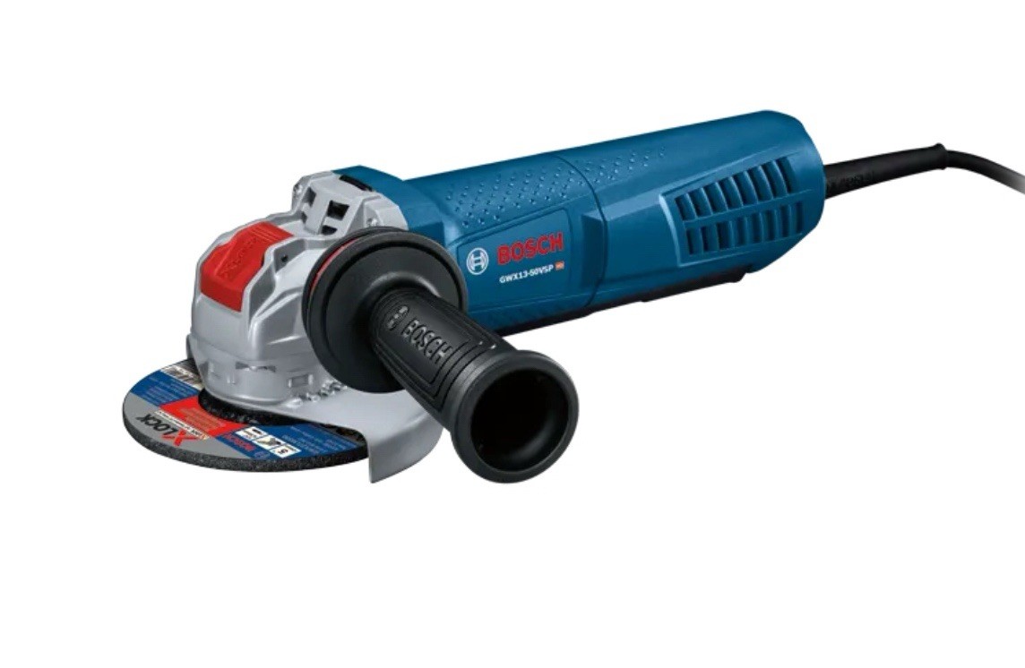 Bosch X-Lock Angle Grinder 5-in 10-Amp Paddle Switch Model GWX13-50VSP Brand New gallery