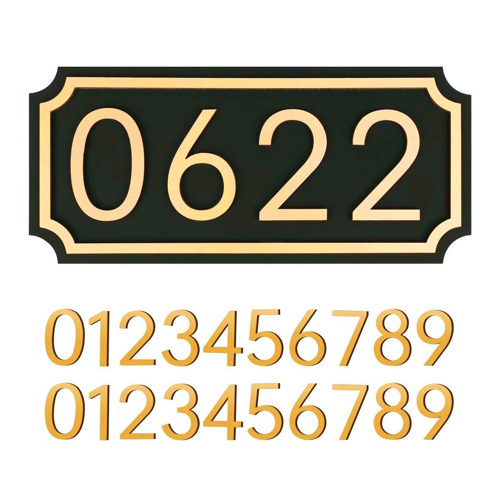 House Numbers for Outside, Address Plaques, Mailbox Numbers, 2 Sets of Number... gallery