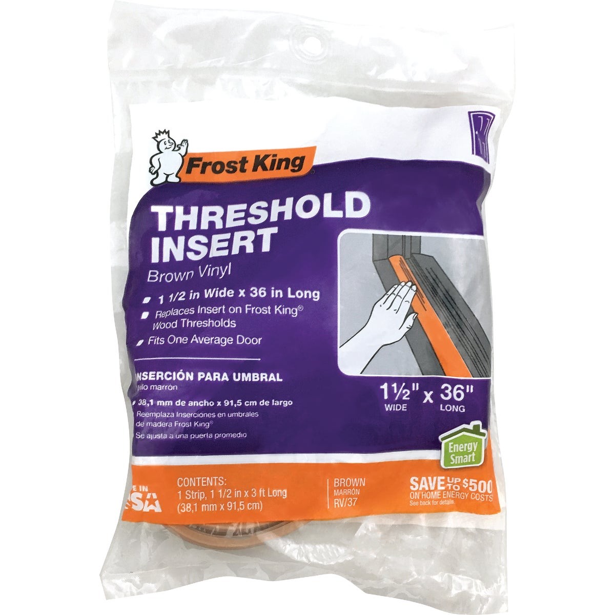 Frost King 1-1/2 In. x 36 In. Threshold Insert RV/37H Frost King RV/37H 1-1/2 gallery