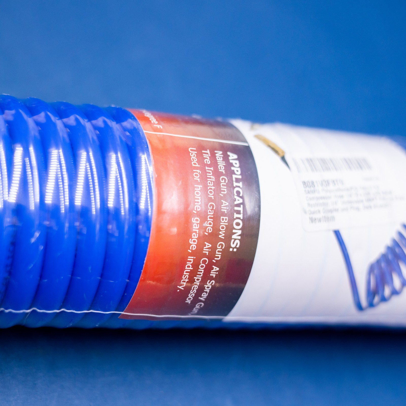 Polyurethane(PU) Recoil Air Compressor Hose 1/4"IDx25ft with Bend Restrictor gallery