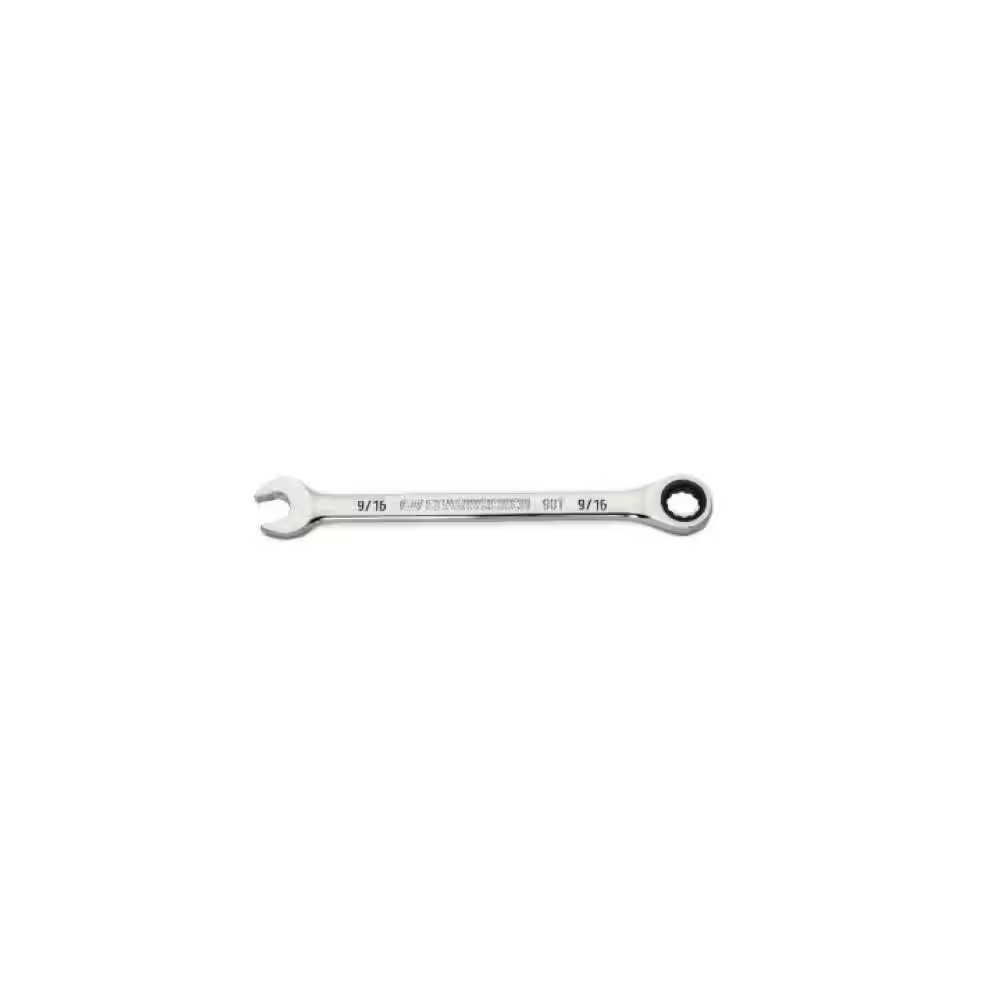 9/16 In. SAE 72-Tooth Combination Ratcheting Wrench gallery