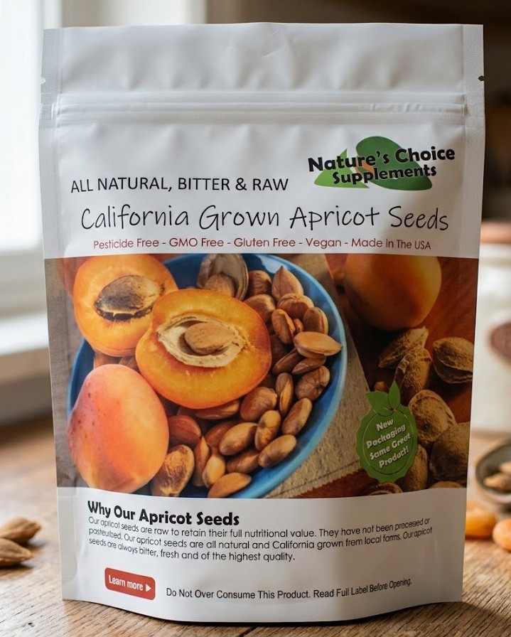 Bitter Apricot Kernels, 1 Pound, Natural B17 Source California Grown gallery
