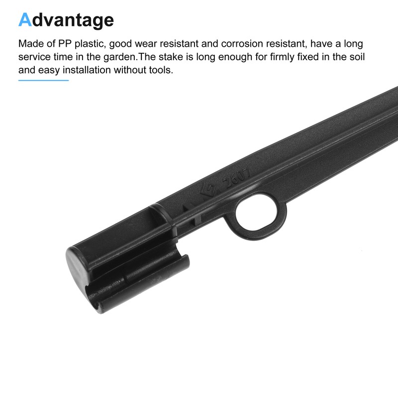 25pcs Irrigation Drip Support Stakes 200mm Length PP Plastic for 1/4" Tube Hose gallery