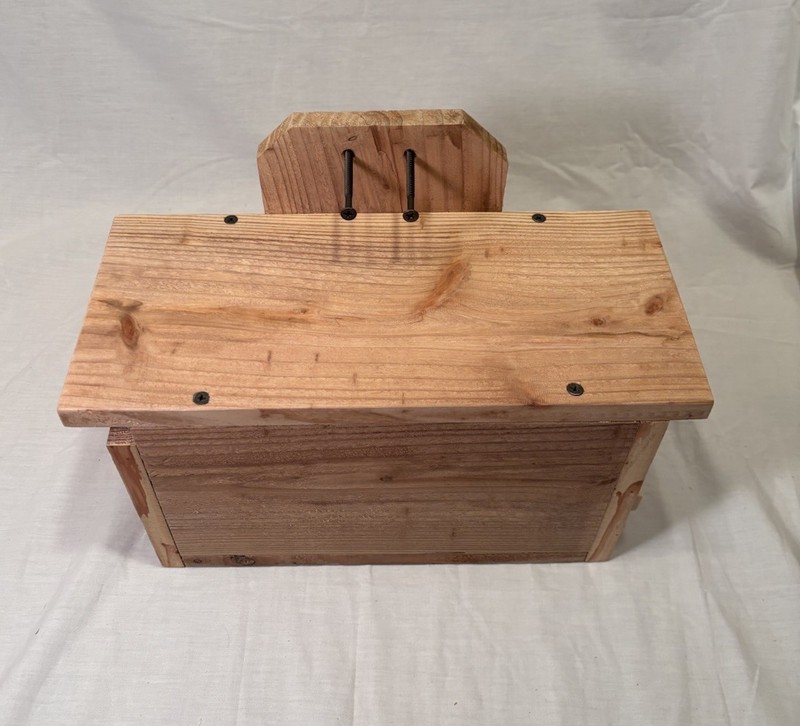 Solid Cedar Backyard Squirrel House Nesting Box - Wooden Wildlife Box- Large gallery