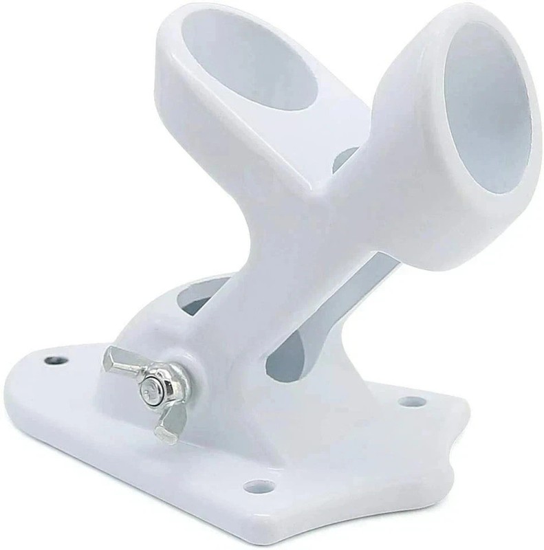 Flag Pole Holder 1'' Two-Position Aluminum Mounting Bracket for House gallery
