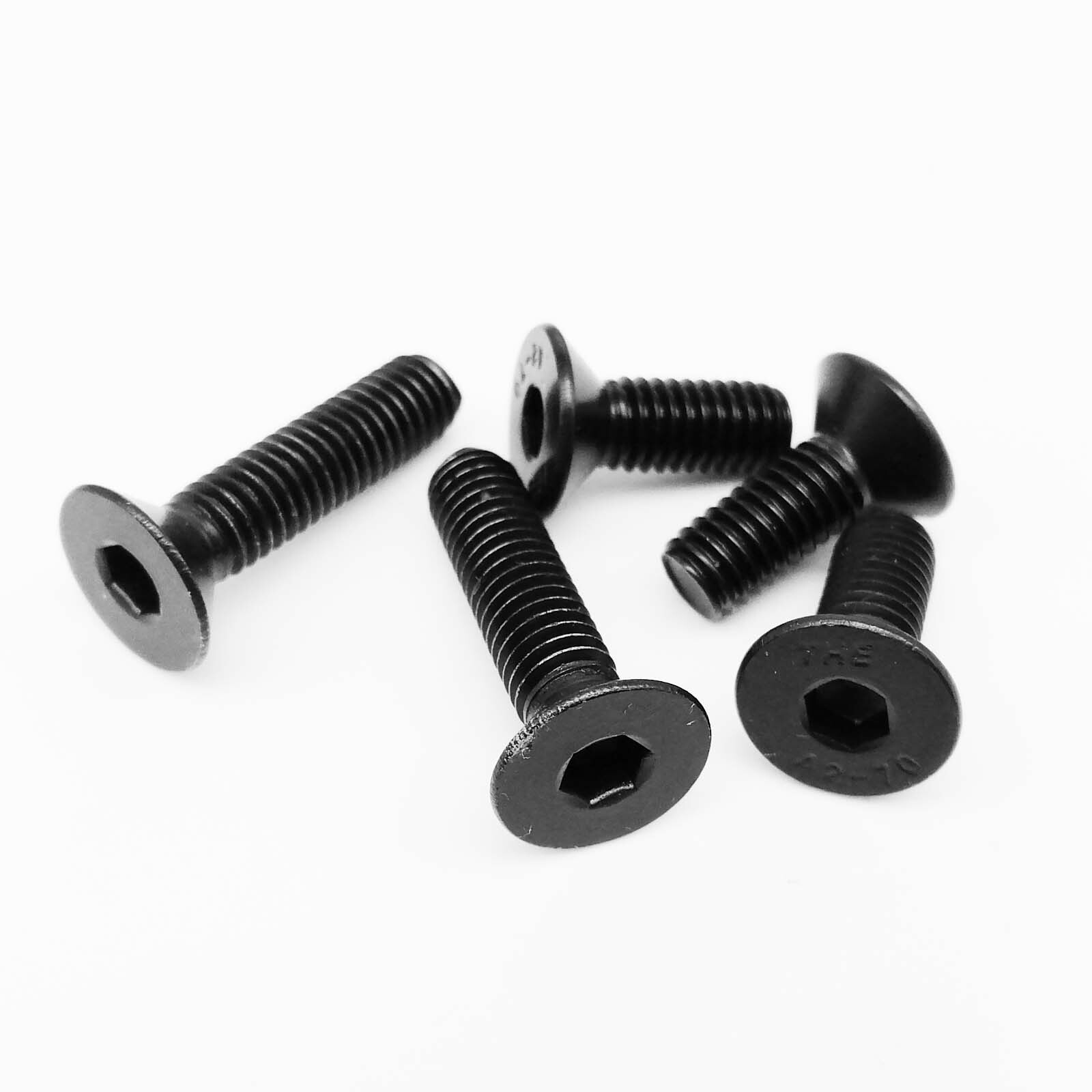 M2 M2.5 Black Stainless Steel Hex Socket Flat Countersunk Head Screws Bolts gallery