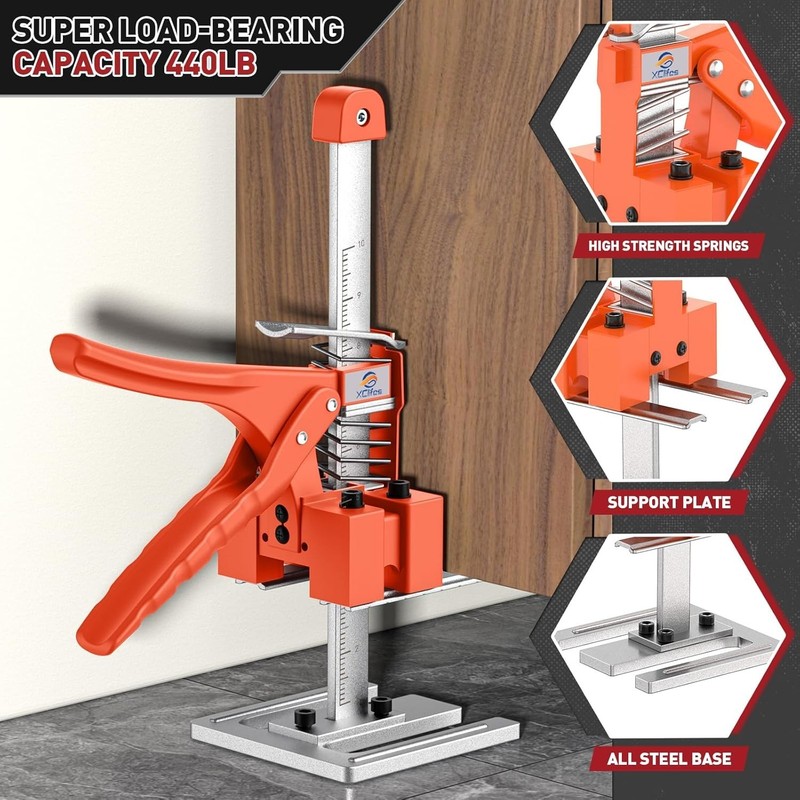 Efficient Labor-Saving Arm Jack 2-Pack - 10” Height Adjustment for Easy Lifting gallery