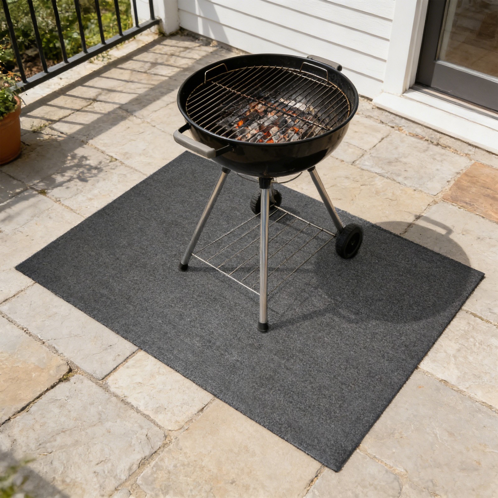Large Under Grill Mat for Outdoor Grill, Fire-prevention Grill Pad for Fire Pit gallery