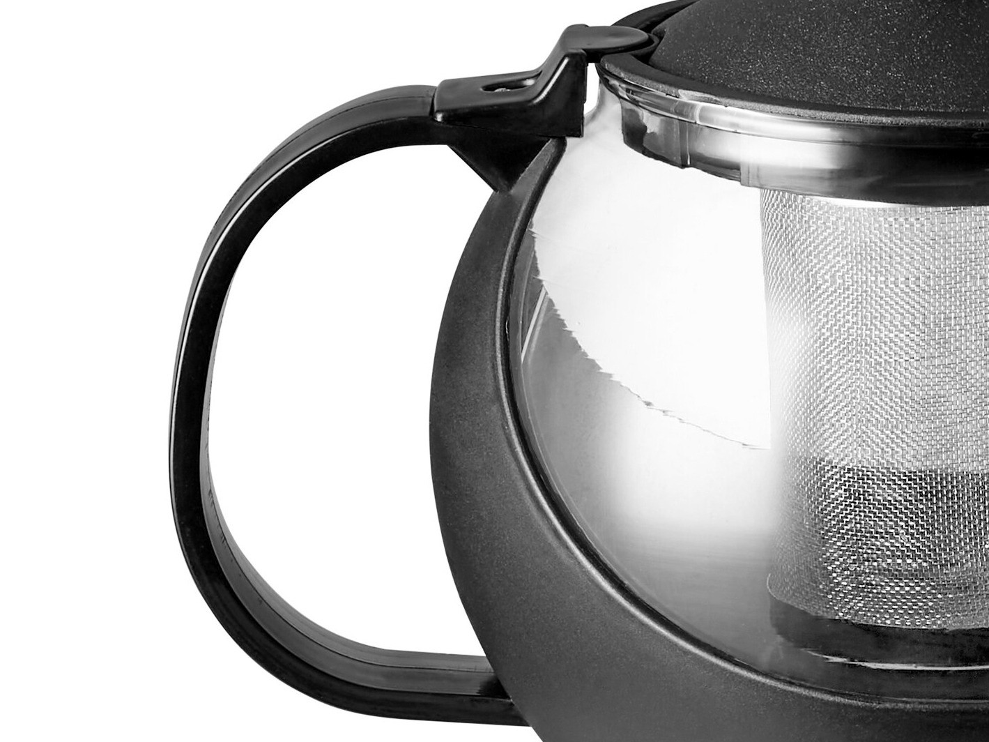 25 oz. Tempered Glass Teapot Hot Tea Infuser with Stainless Steel Basket Tea Pot gallery
