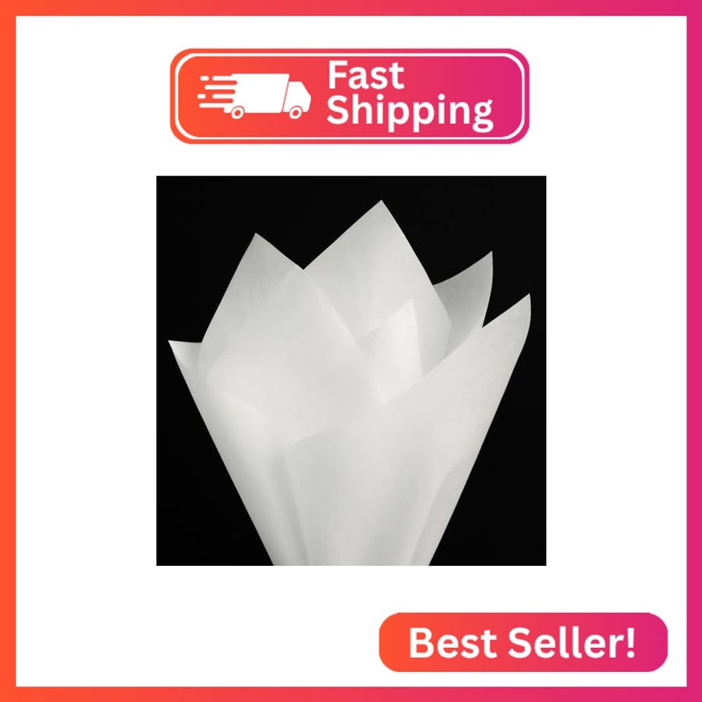 PMLAND Gift Wrapping Tissue Paper - White Color - 20 Inches x 26 Inches 60 Sheet gallery