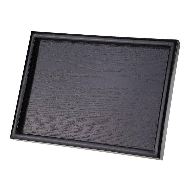 Wood Tea Tray, Rectangle Shape Solid Wooden Tea Coffee Snack Food Meals Serving gallery