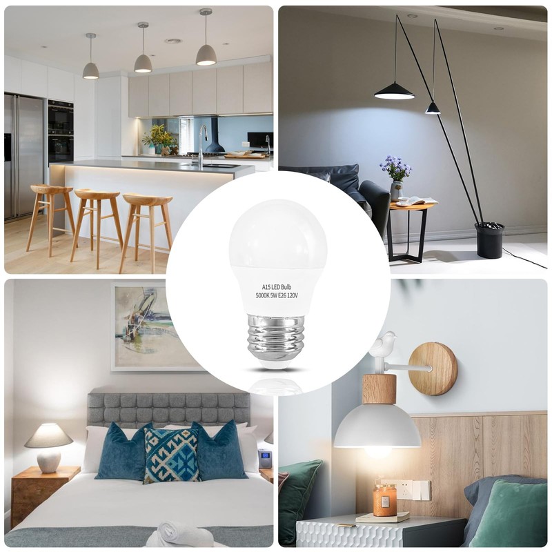 LOXYEE LED Refrigerator Light Bulb 2 Pack，Daylight White 5000K 120V 40W gallery