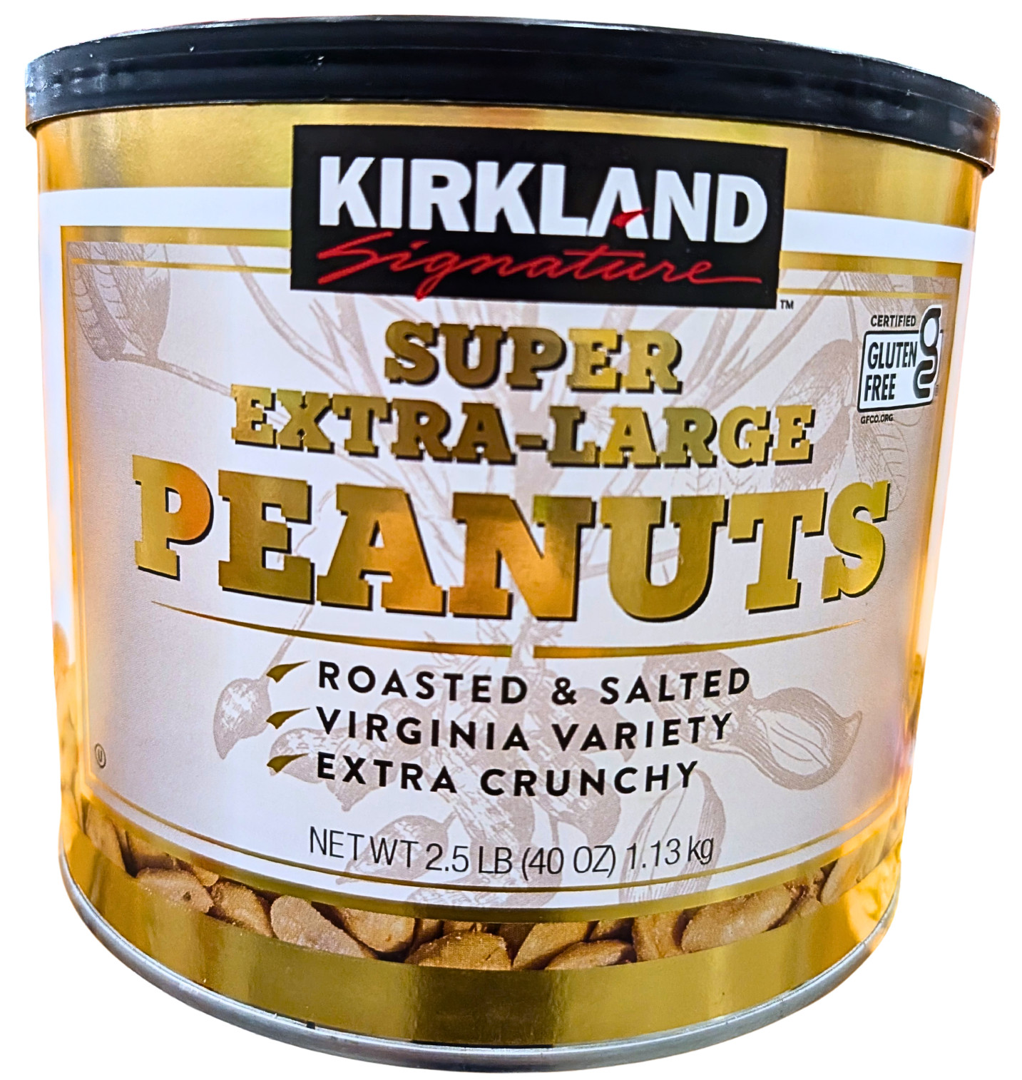 Kirkland Signature Extra Large Peanuts Virginia Roasted 40 Ounce Jar EXP 12/2026 gallery