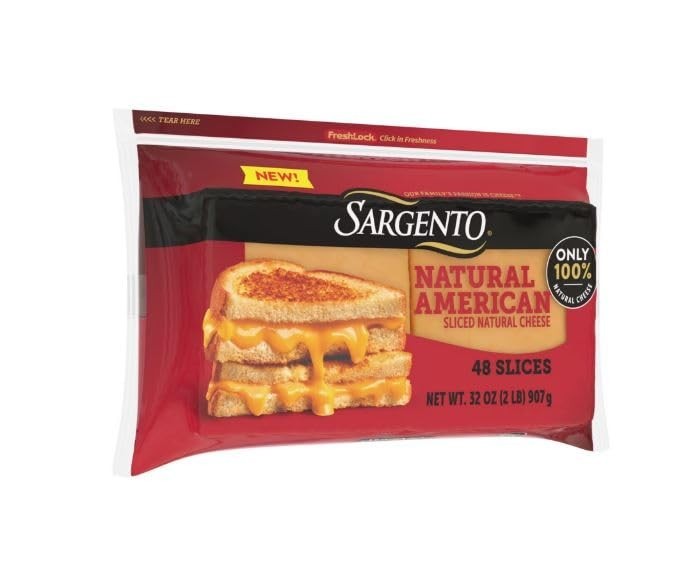 Sargento Natural American Cheese Slices, 2 lbs. gallery