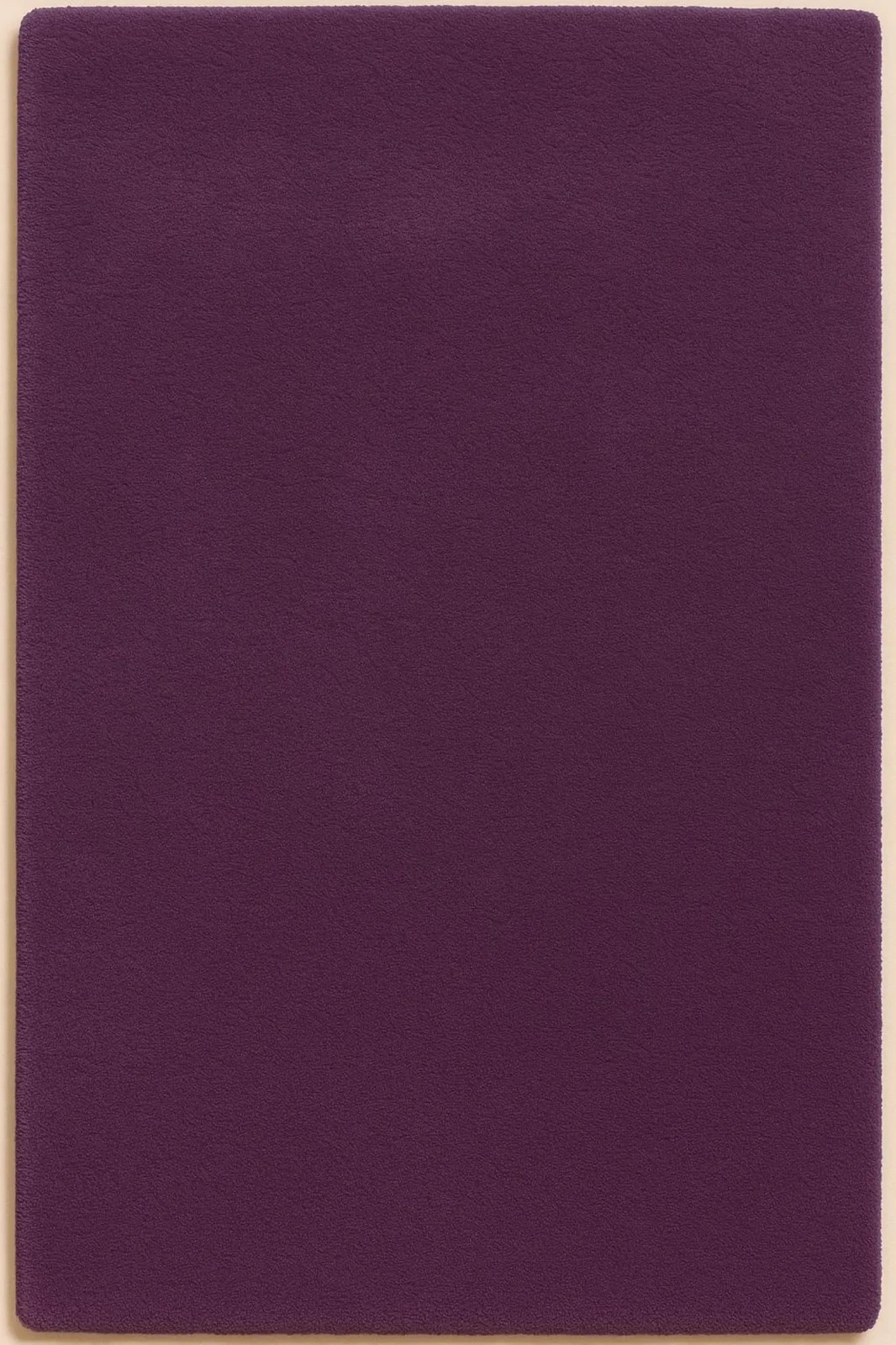Solid Purple Hand Tufted Wool Rug for Bedroom & Living Room – Modern Minimalist gallery
