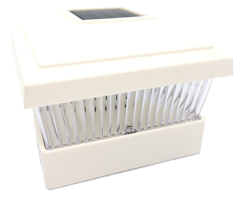 4PK White / Black / Copper / Silver 5" x 5" Solar Post Deck Cap Fence LED Light gallery