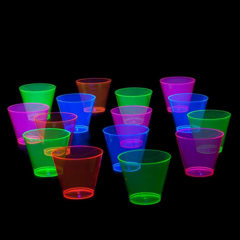 Plastic Cups, 50-Count, Assorted Neon gallery