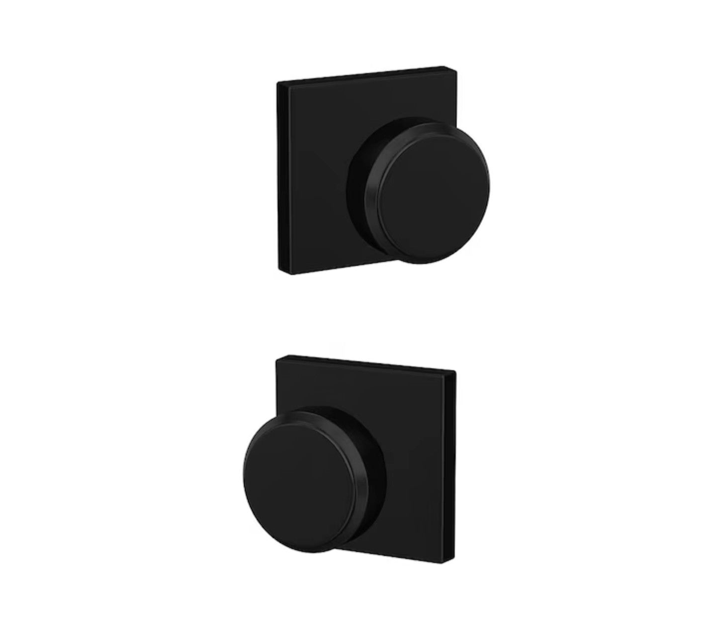 Schlage Custom Bowery- Collins Matte Black Dummy Door Knob FC172 BWE 622 COL gallery