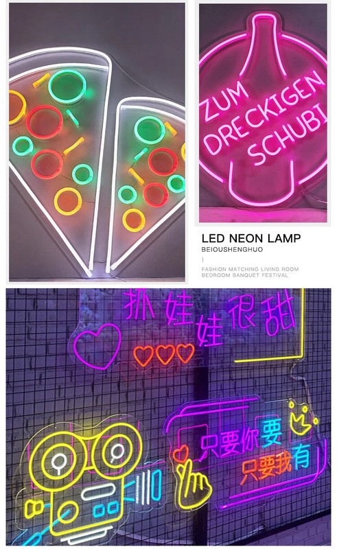 Separated Neon Flexible LED Light Strip Cover 8mm DIY Bendable Silicone Diffuser gallery