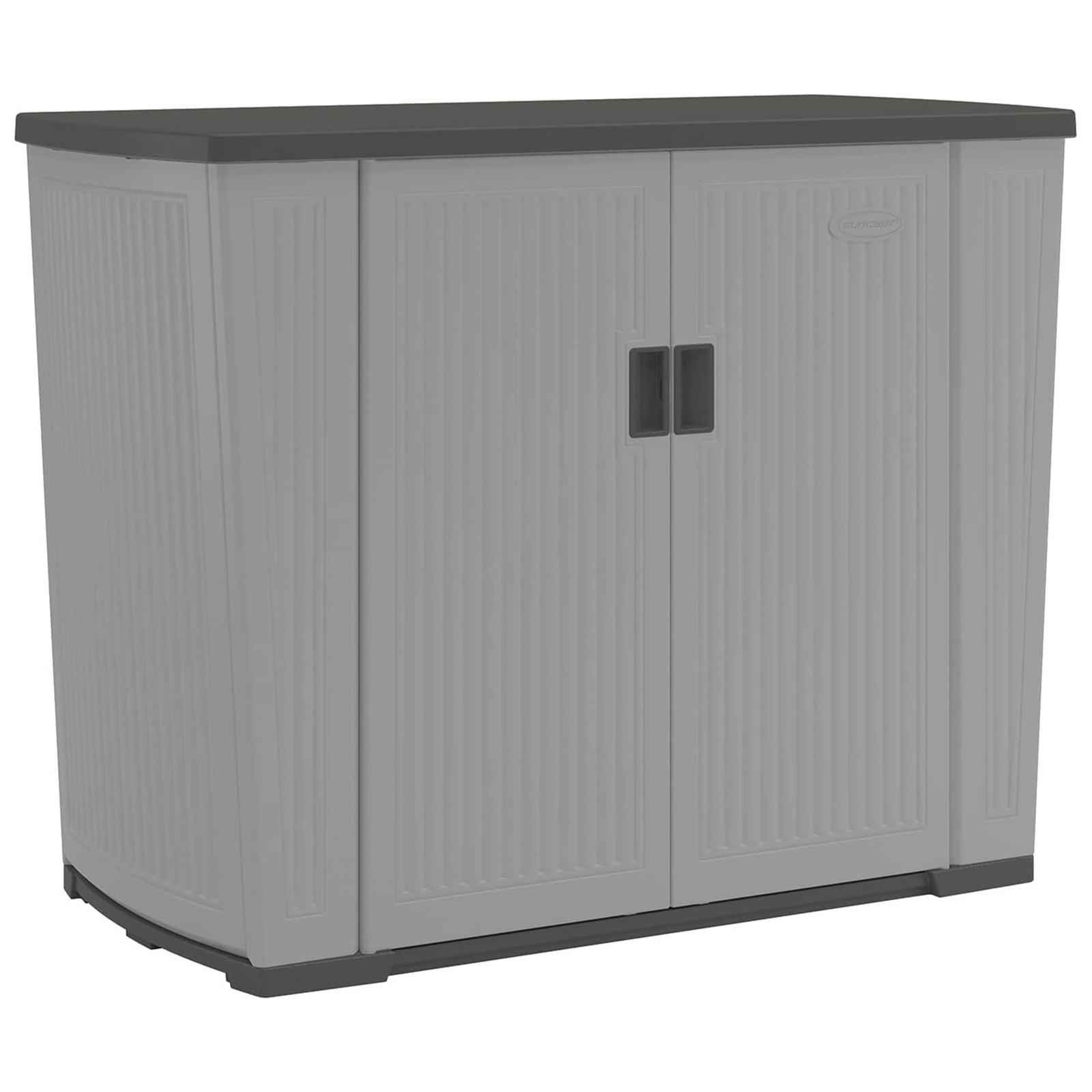 Suncast Backyard Oasis 130 Gallon Outdoor Storage Shed Basic Unit, Dove Gray gallery