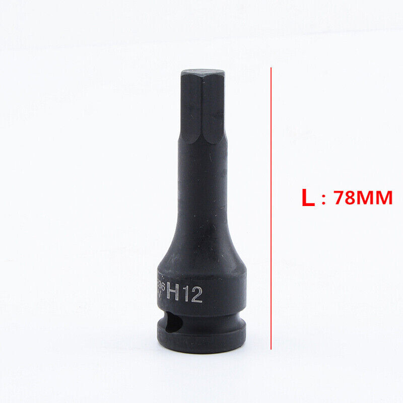 1X 1/2" Impact Int HEX Bits Socket 4 5 6 7 8 10 11 12 13 14 15 17 18 19 22mm new gallery