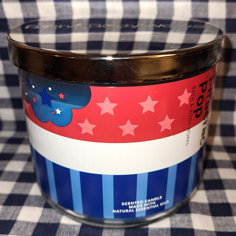 2-Pack NEW Firecracker Pop! 3-Wick Candle 25-45 hours 14 oz Bath & Body Works gallery