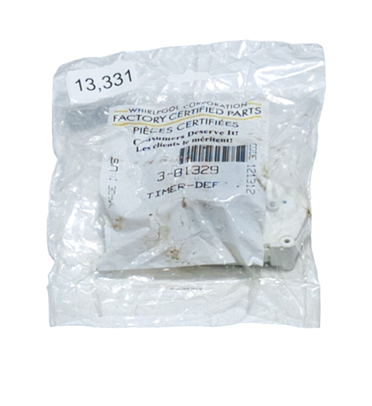 Whirlpool 381329 Refrigerator Defrost Timer gallery
