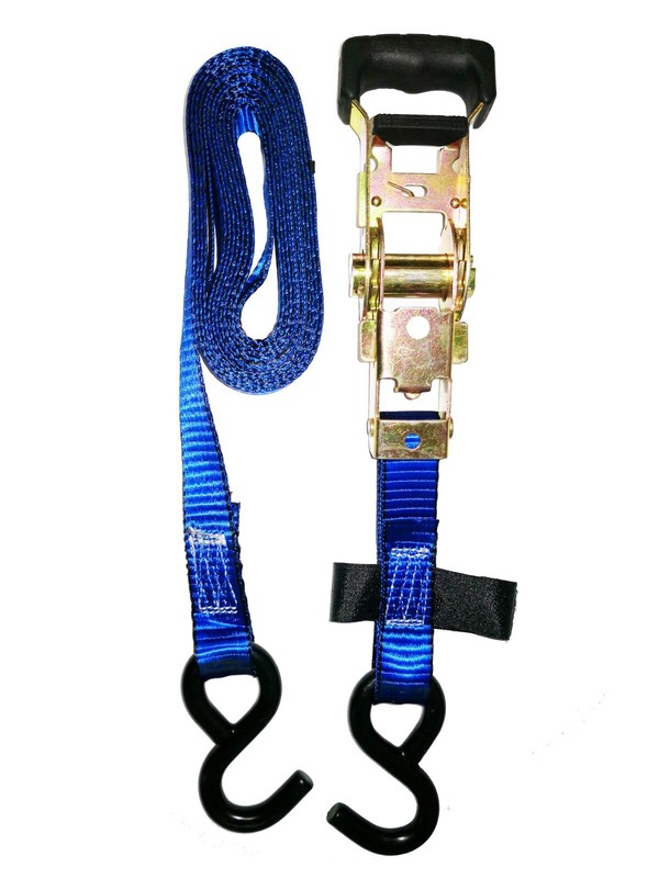 4-PK 1inx12ft Ratchet Tie Down Straps S-Hook 3000LBS Break Strength 1000LBS WLL gallery