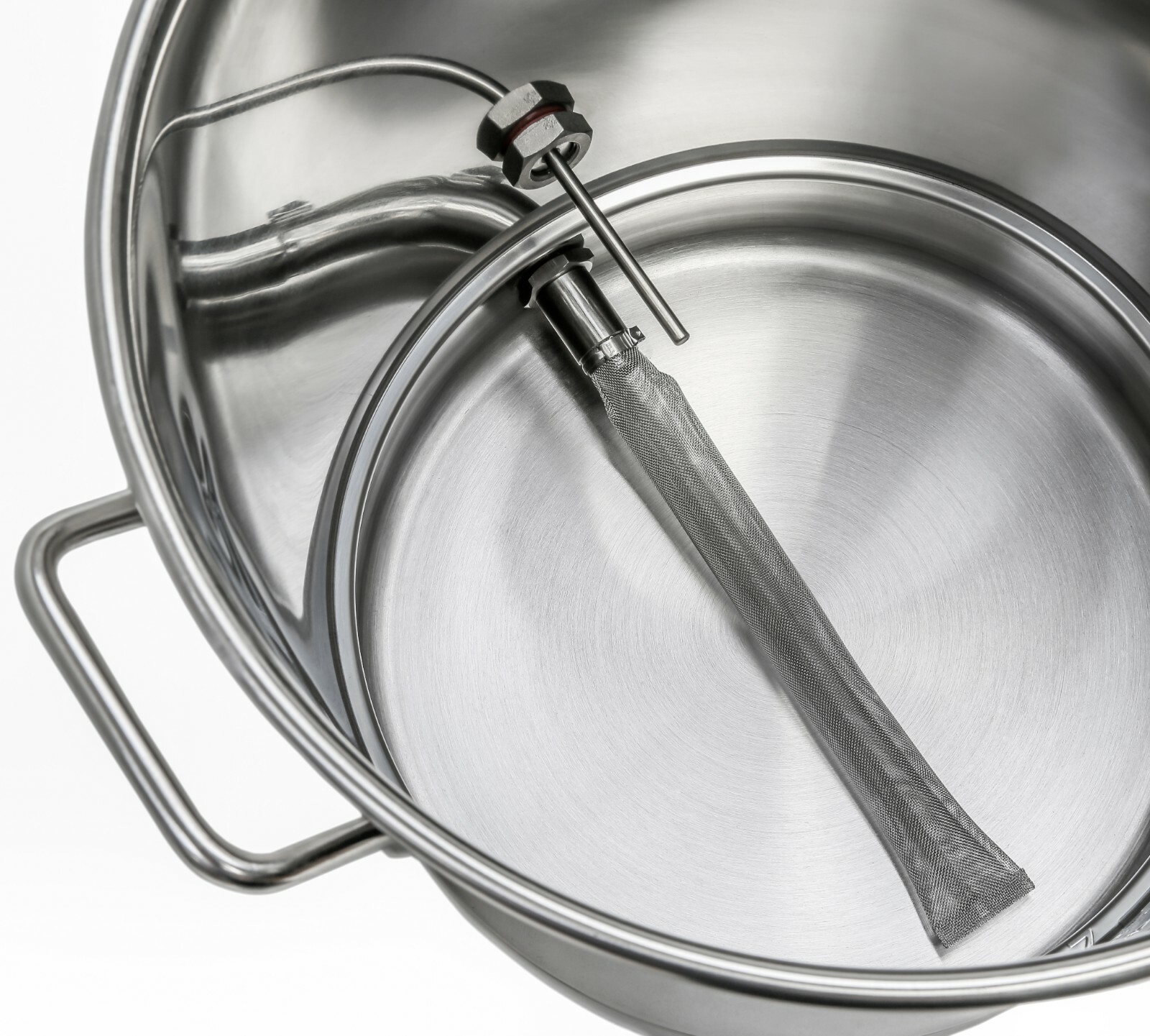 BREWSIE Stainless Steel Home Brew Kettle Thermometer, Ball Valve, Mash Tun gallery