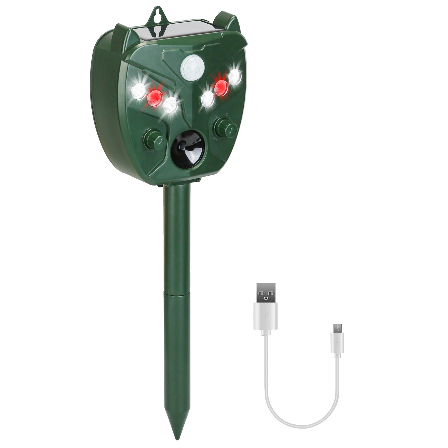 Ultrasonic Solar Animal Repeller Mole Snake Mouse Yard Chaser Animal Repeller US gallery