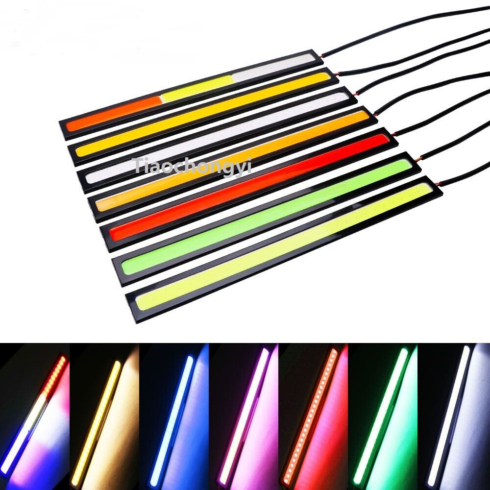 DC12V 17cm Car Daytime Running Lights DRL COB LED Strips Bright Fog Light 2pcs gallery