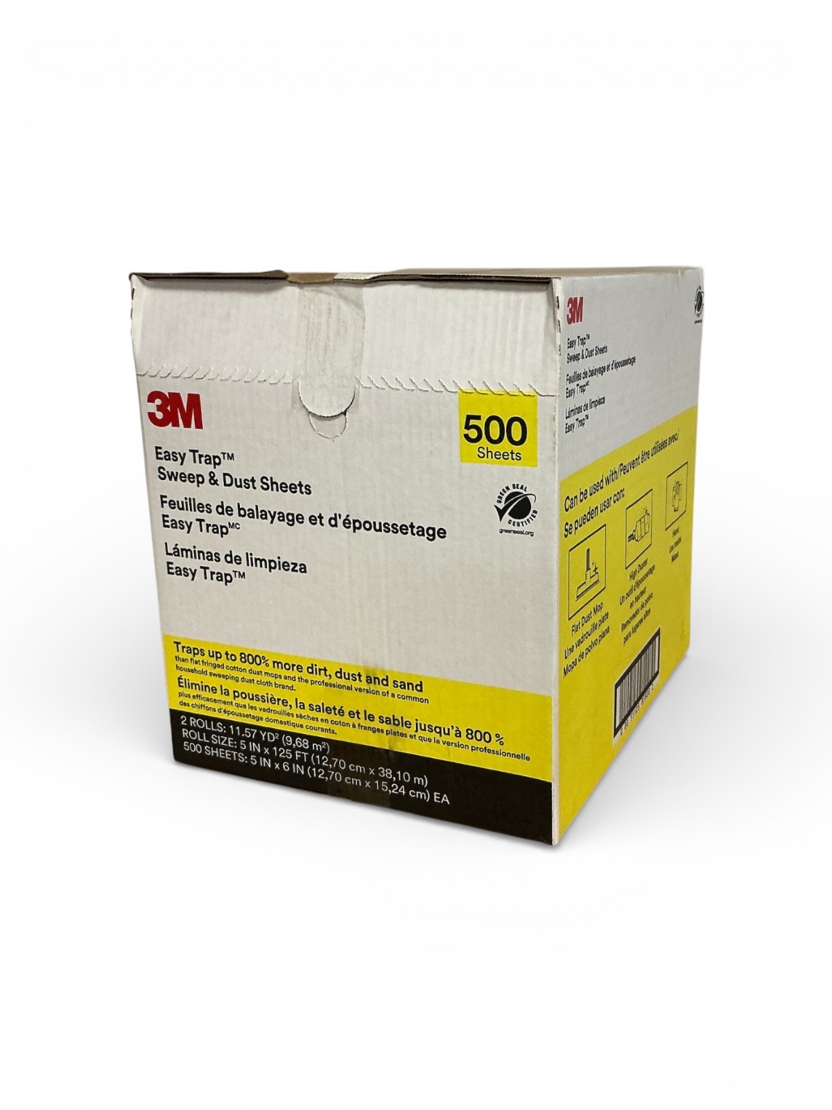 3M Easy Trap Sweep & Dust Sheets 500 Sheets Floor Cleaning Dust Traps Mop gallery