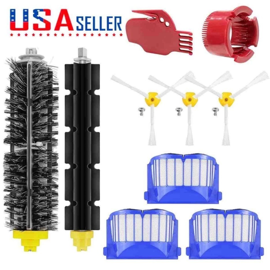 Replacement Parts Kit For iRobot Roomba 600 Series Vacuum Filter Brush Cleaner%% gallery